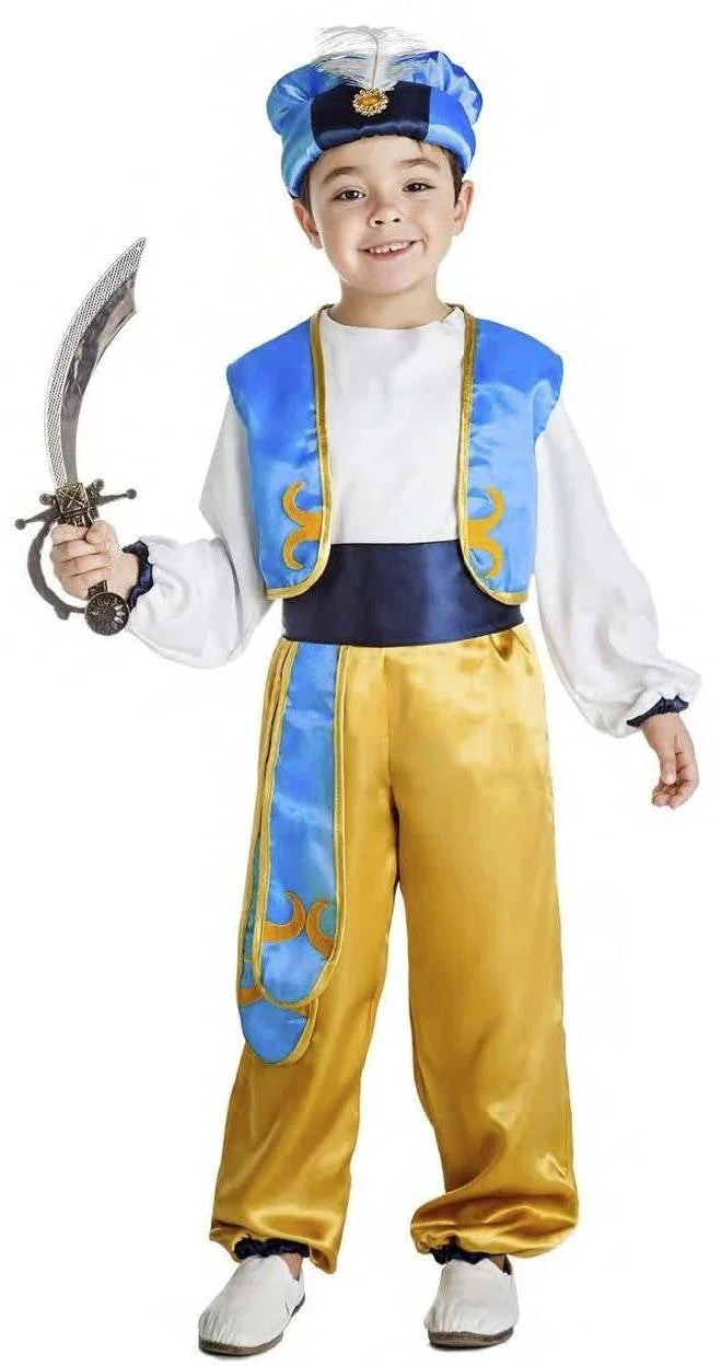 Disfraz de Aladino para Niño Árabe Kimokawaii