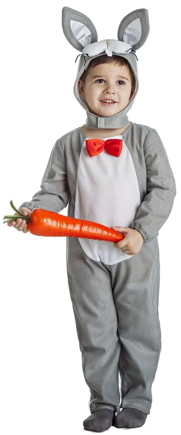 Disfraz de Conejo Gris para Niño Conejo Kimokawaii