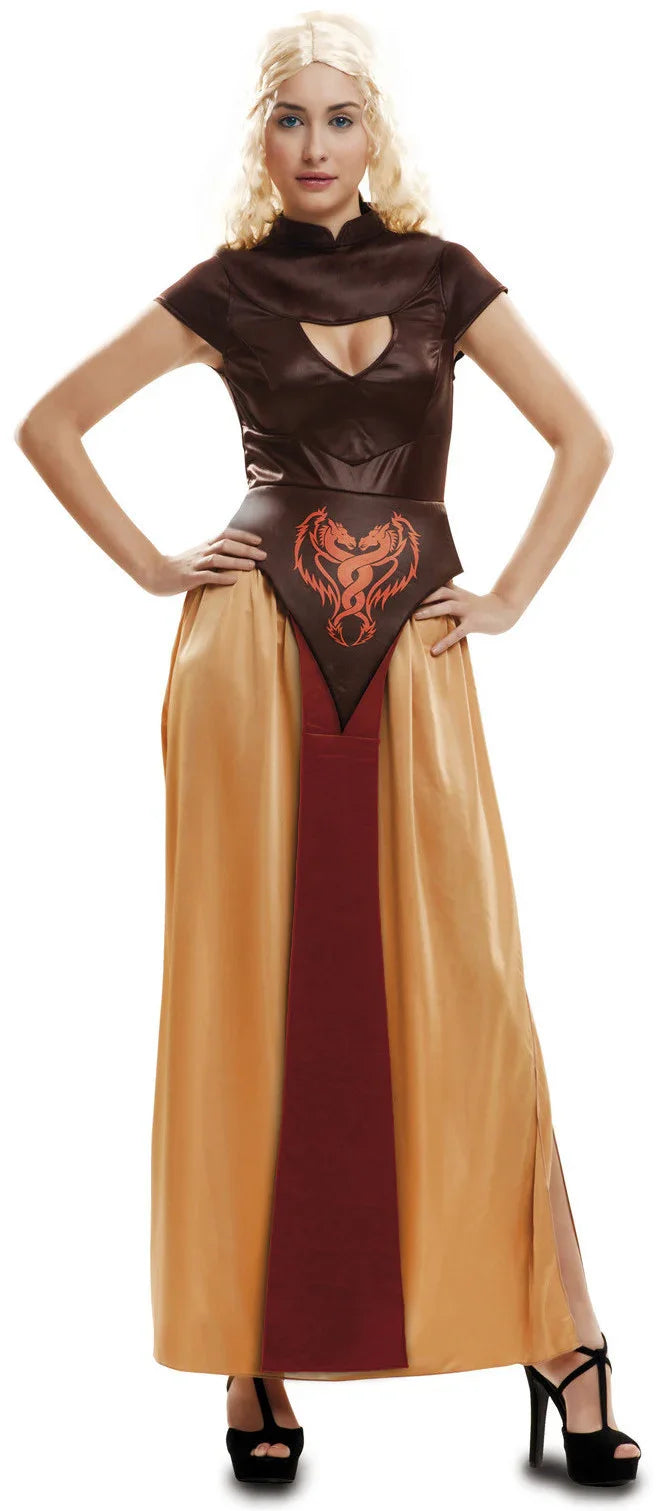 Disfraz Daenerys Marrón Medieval para Mujer Juego de Tronos Viving