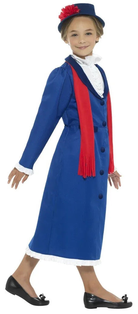 Disfraz de Mary Poppins Azul para Niña Mary Poppins Smiffys