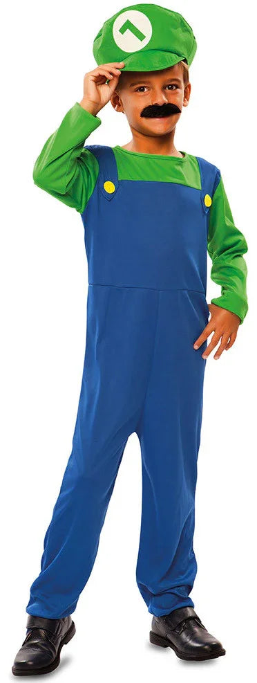 Disfraz de Luigi para Niño Super Mario Bros y Luigi EuroCarnavales