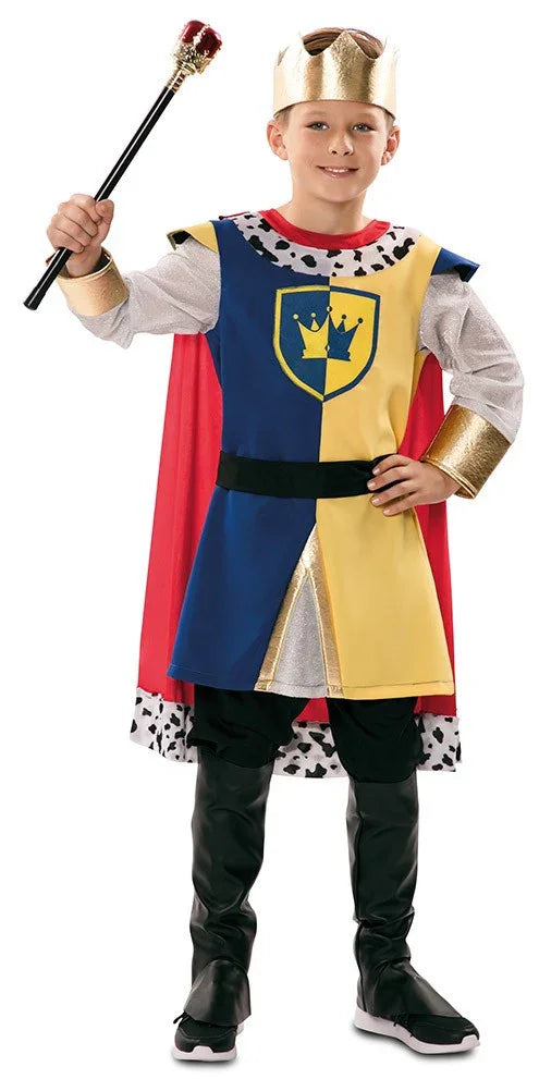 Disfraz de Rey Medieval con Capa para Niño Reyes y Reinas Medievales EuroCarnavales
