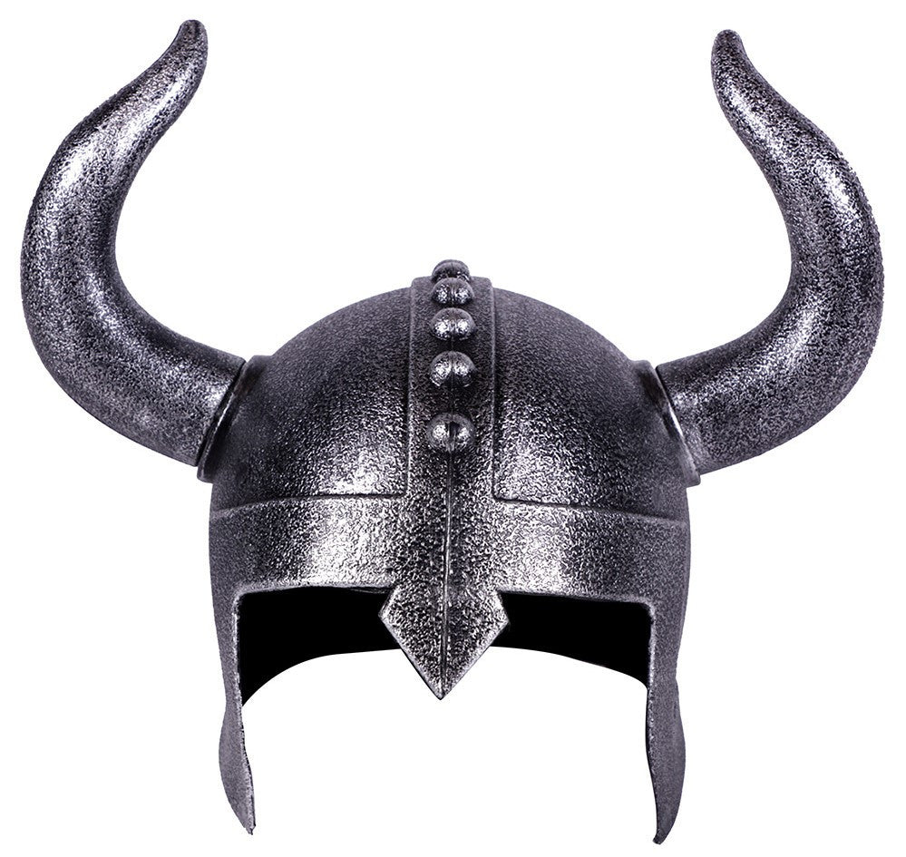 Casco Vikingo Efecto Metálico Complementos Vikingos EuroCarnavales