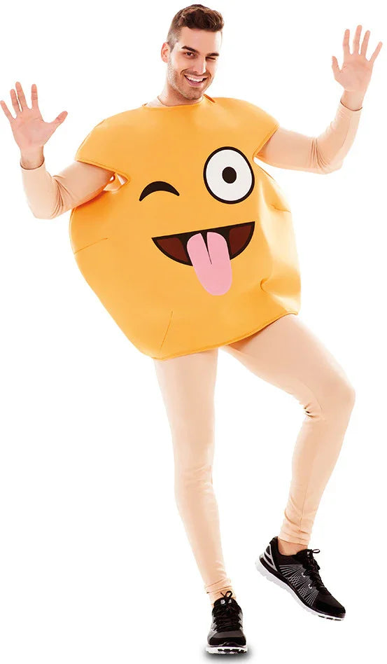 Disfraz de Emoticono Guiño y Lengua Emoticonos EuroCarnavales