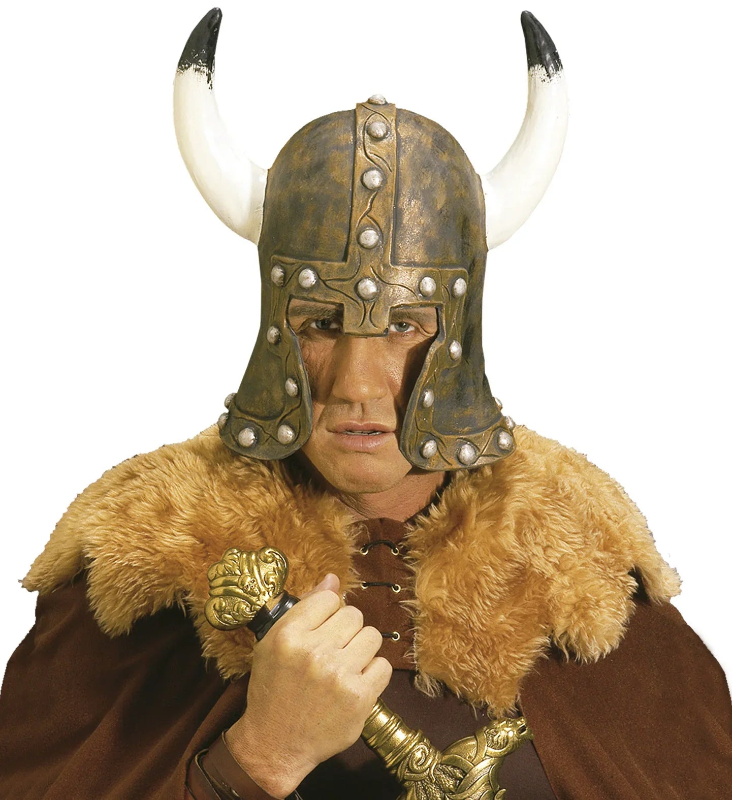 Casco de Vikingo de Látex Premium Vikingo Widmann