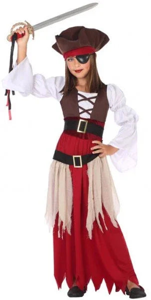 Disfraz de Pirata Corsaria para Niña Piratas Infantiles Atosa