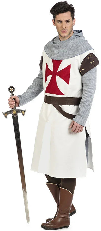 Disfraz de Caballero Templario Premium para Hombre Caballeros y Cruzados Medievales Limit Sport
