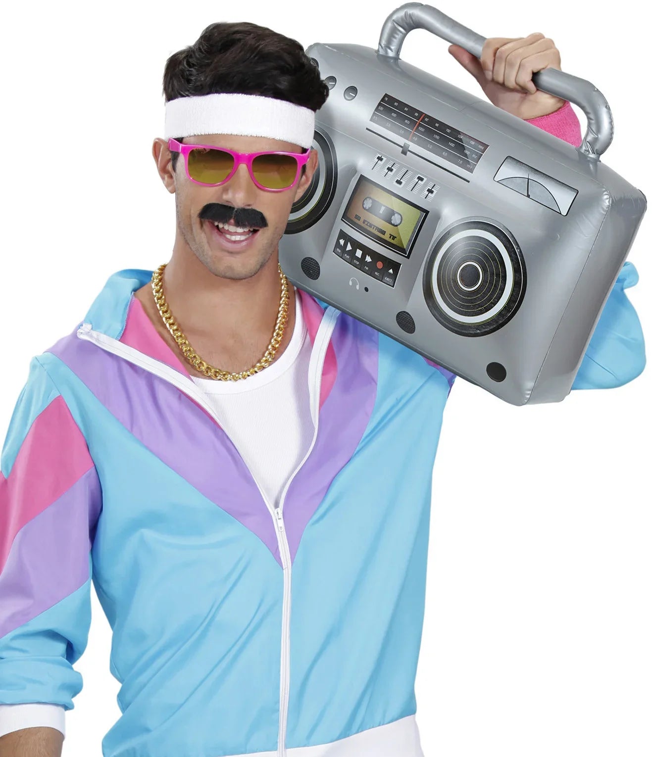 Radio Cassette Hinchable Complementos Años 60, 70, 80 Widmann