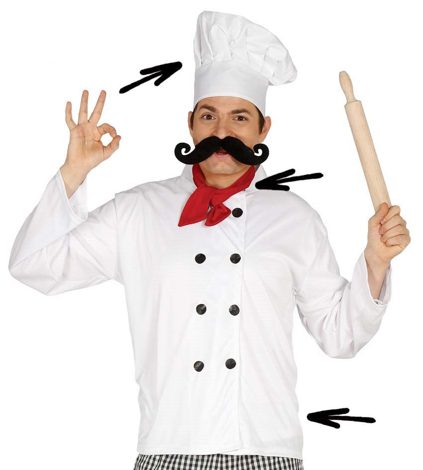 Disfraz de Cocinero Chef para Adulto Cocineros Guirca