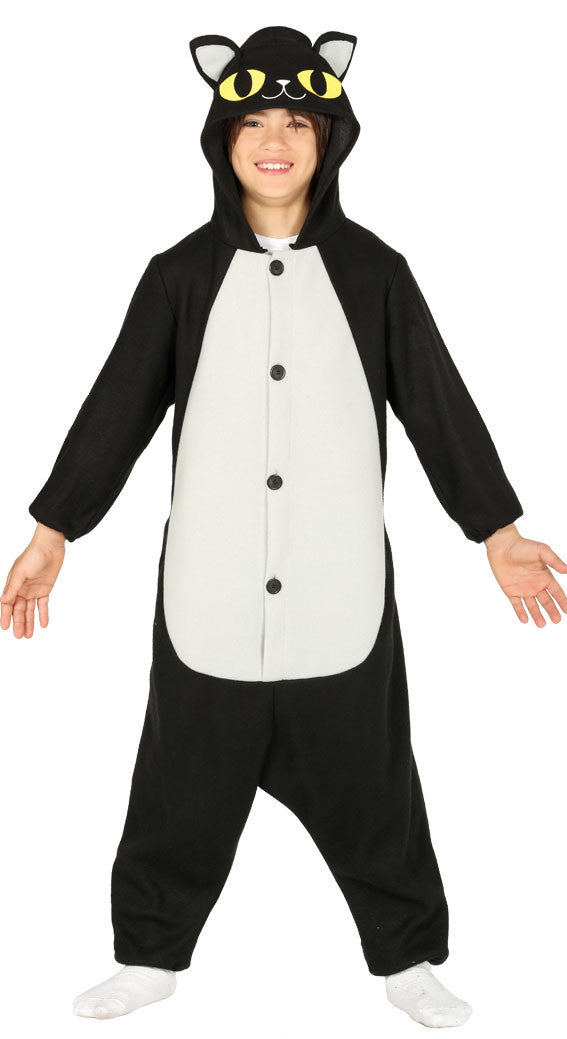 Disfraz de Gato Negro Pijama Infantil Gato Guirca