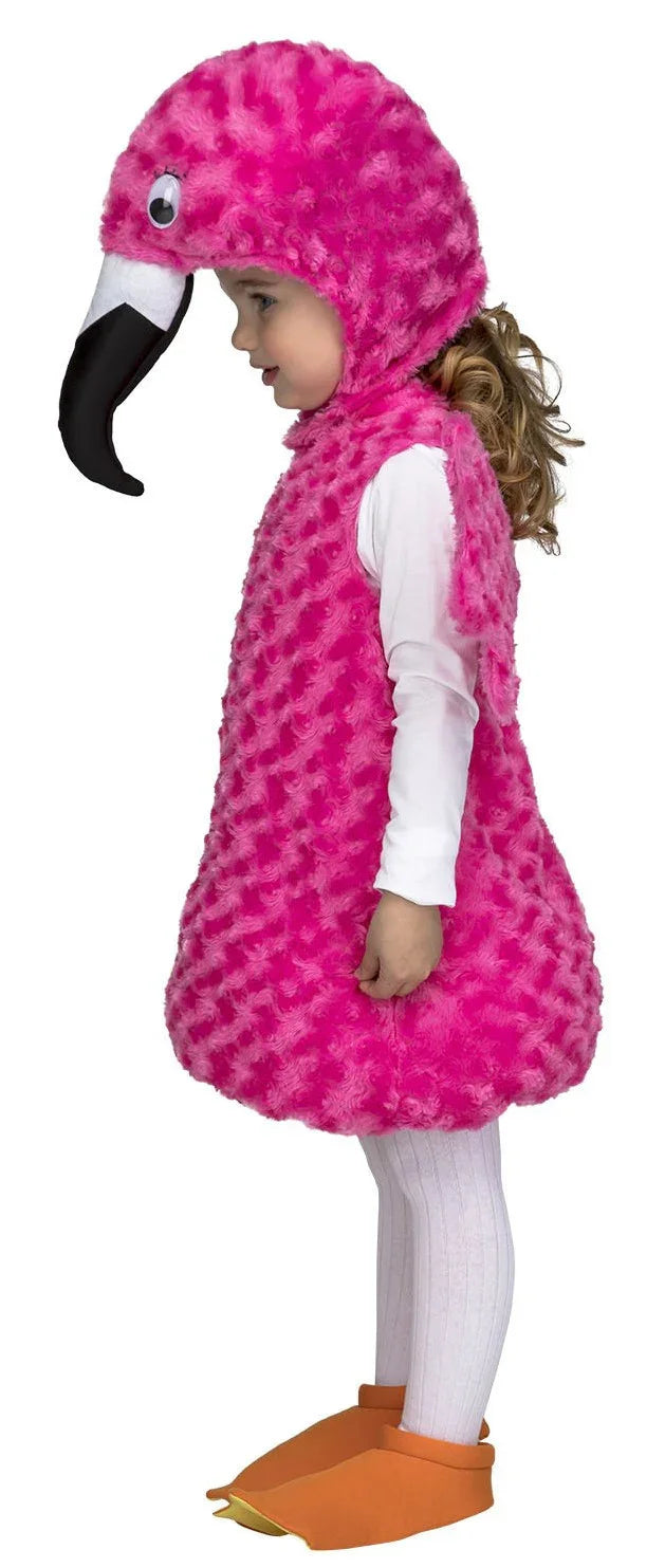 Disfraz de Flamenco Rosa de Peluche para Bebé Animales Infantiles Viving