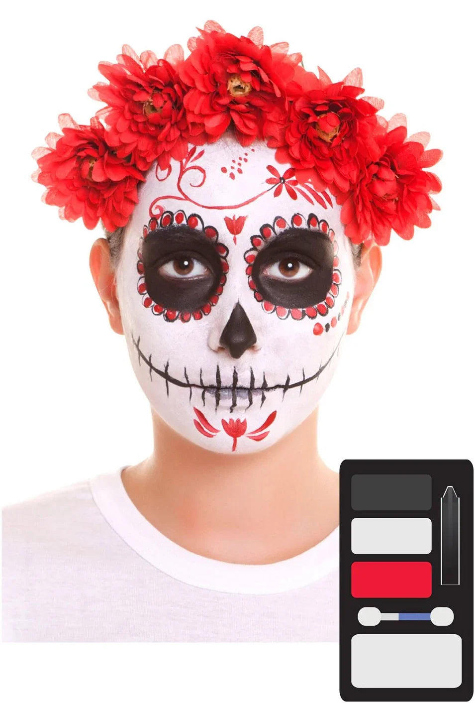Kit de Maquillaje de Catrina para Adulto Catrina Viving