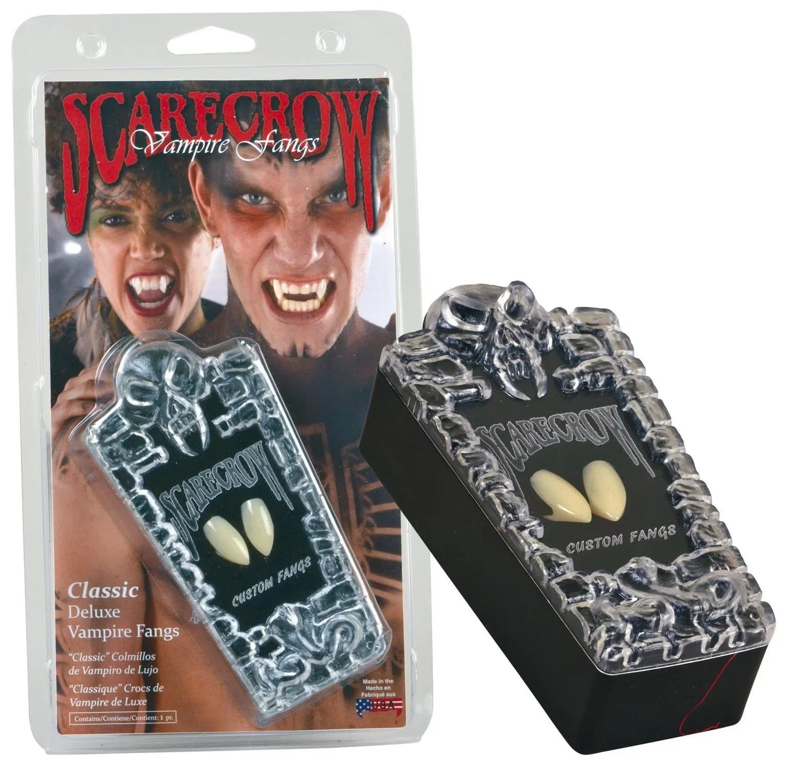 Colmillos de Vampiro Largos Profesionales Dentaduras y Colmillos Viving