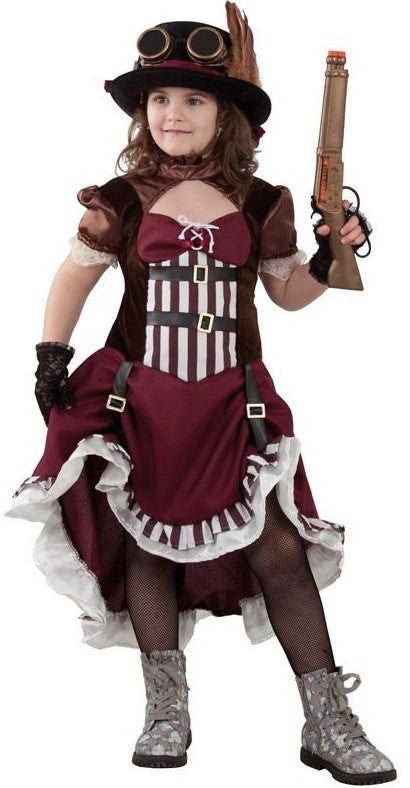 Disfraz de Steampunk Clásico para Niña Steampunk Fycar