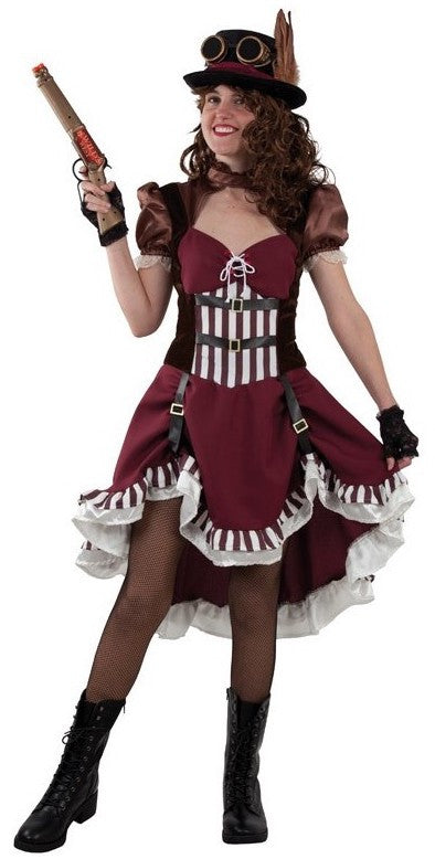 Disfraz de Steampunk Clásico para Mujer Steampunk Fycar Complementos