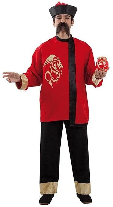 Disfraz de Chino Dragón para Hombre Chinos Fycar