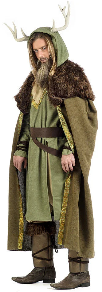 Disfraz de Druida del Bosque Premium para Hombre Hechiceras y Brujos Medievales Limit Sport