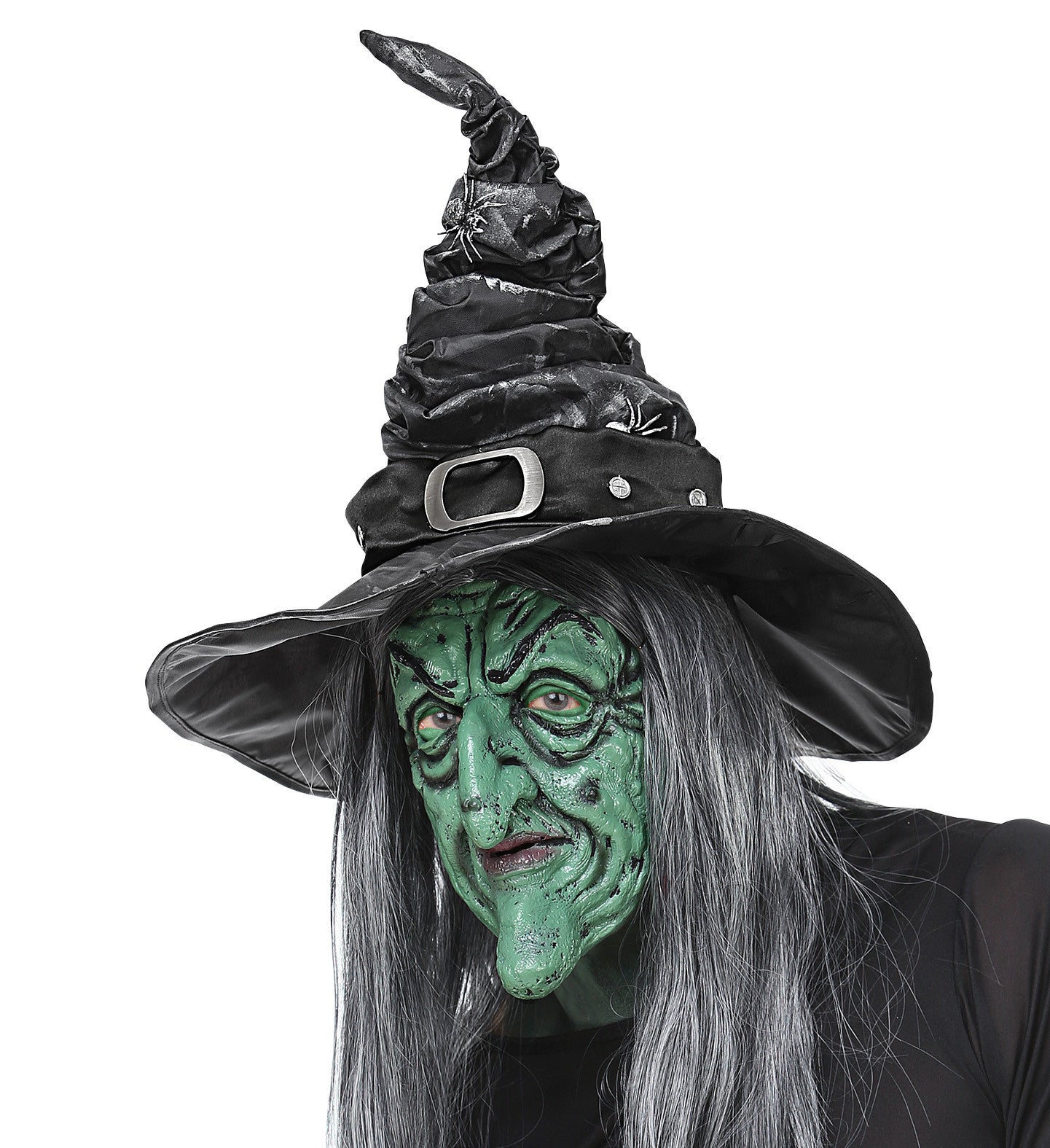 Sombrero de Bruja con Arañas Efecto Envejecido Brujas Widmann