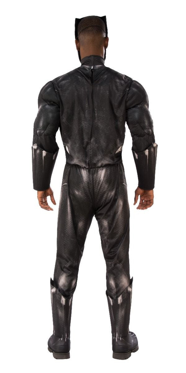 Disfraz de Black Panther Musculoso para Hombre Superhéroe Rubies