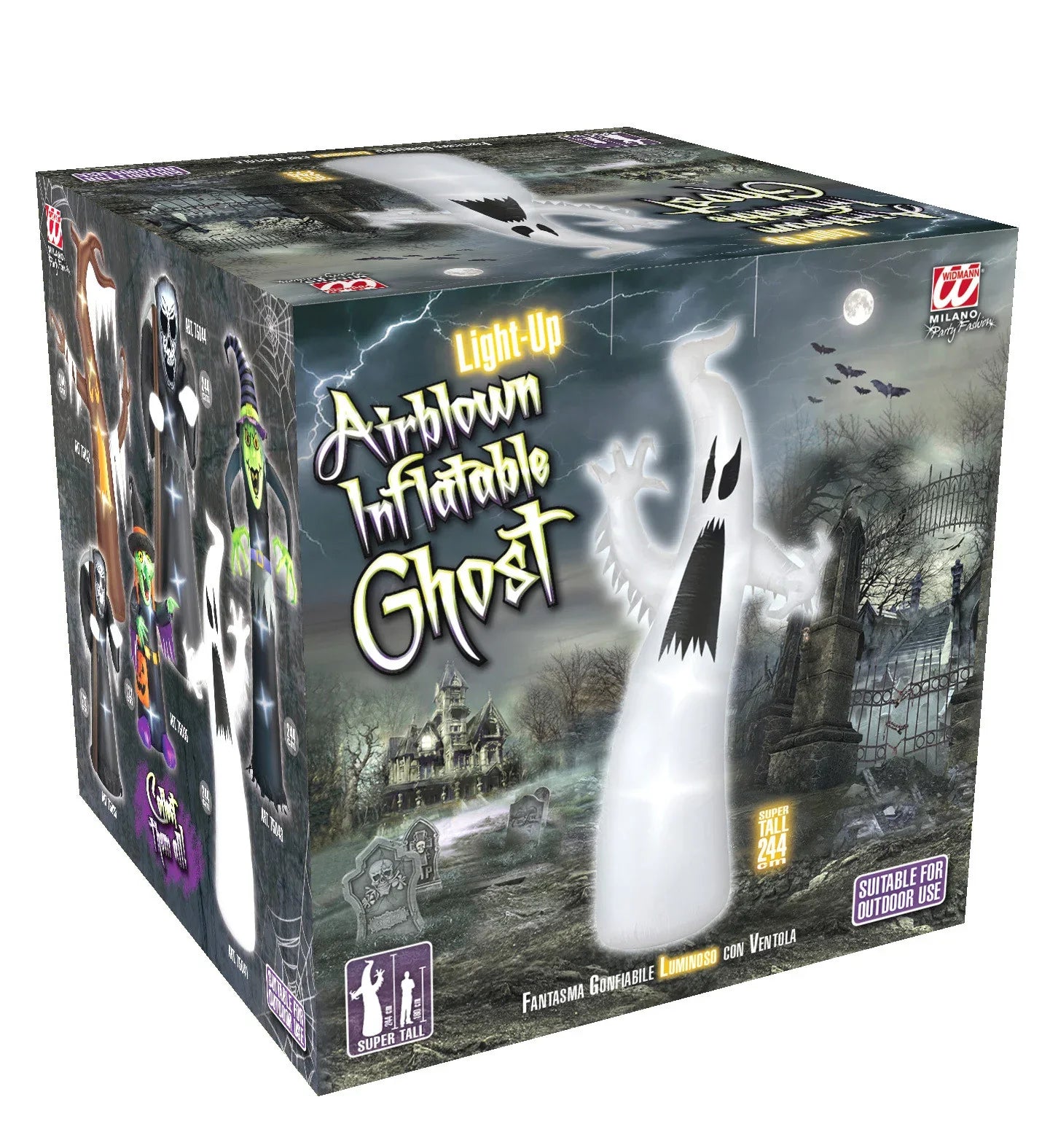 Fantasma Hinchable de Decoración 244cm Decoración Halloween Widmann
