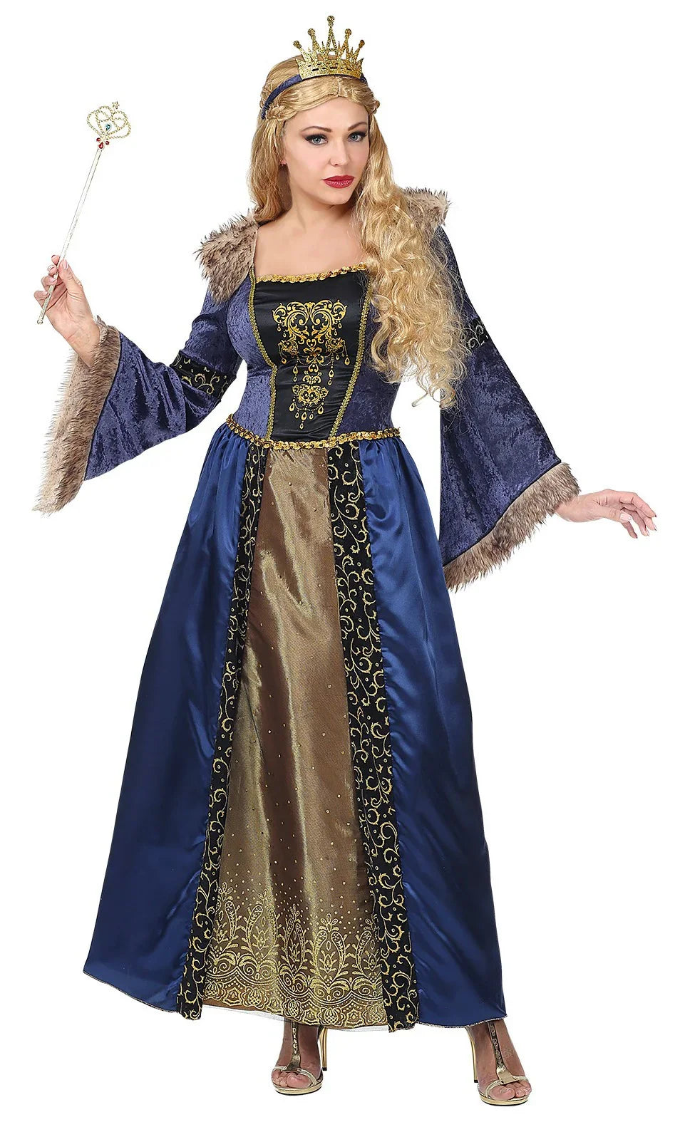 Disfraz de Reina Medieval Elegante para Mujer Reyes y Reinas Medievales Widmann