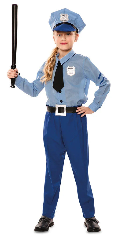 Disfraz de Policía Azul Infantil Policía EuroCarnavales