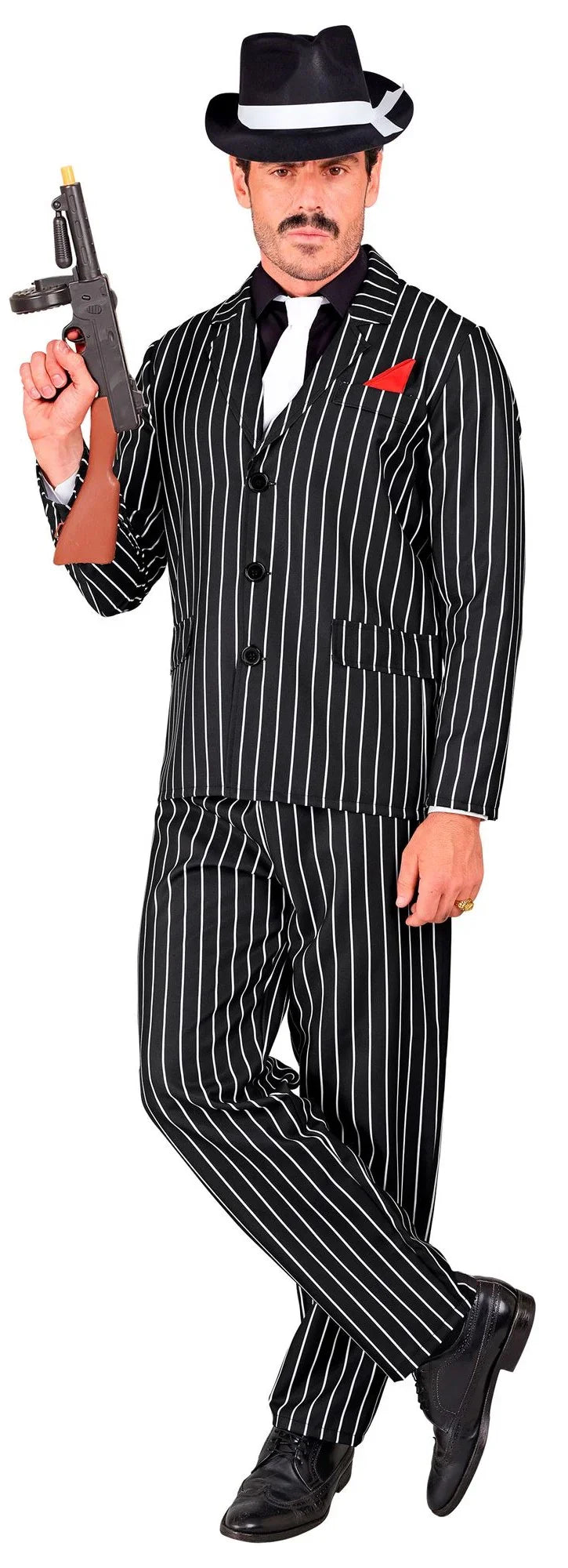 Disfraz de Gangster Negro para Hombre Gánster y Mafioso Widmann