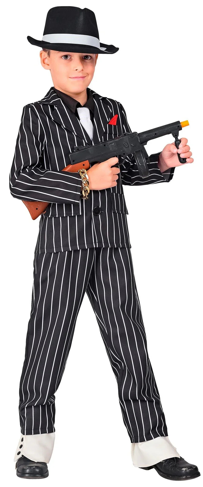 Disfraz de Gangster Negro para Niño Gánster y Mafioso Widmann