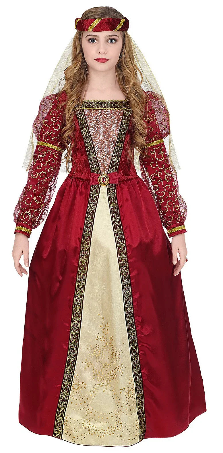 Disfraz de Princesa Medieval Elegante para Niña Princesas y Damas Medievales Widmann