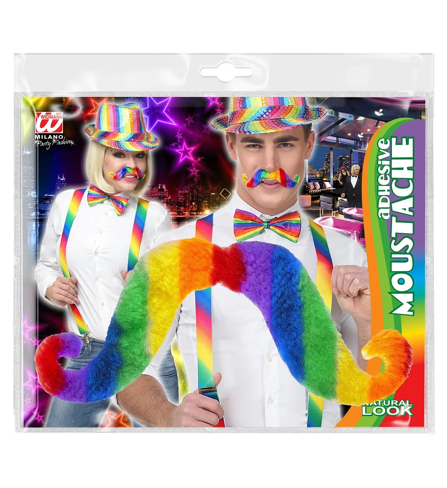 Bigote Arcoíris Grande Estilo Francés Barbas y Bigotes Widmann