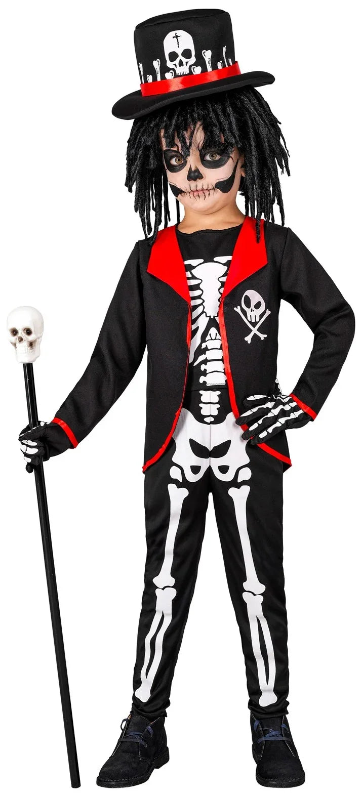 Disfraz de Esqueleto Vudú para Niño Esqueletos Widmann