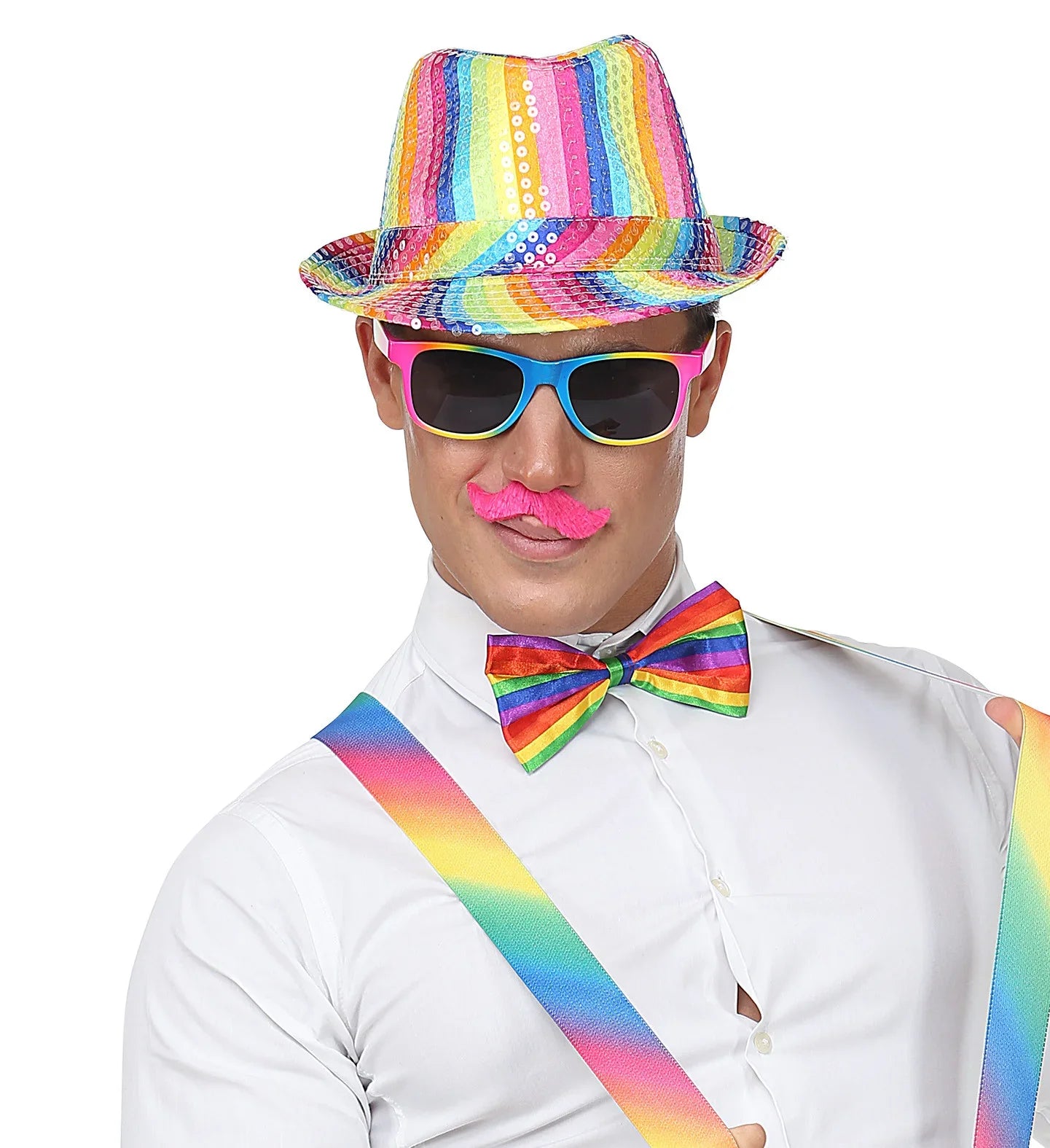 Set de Bigotes de Colores Barbas y Bigotes Widmann