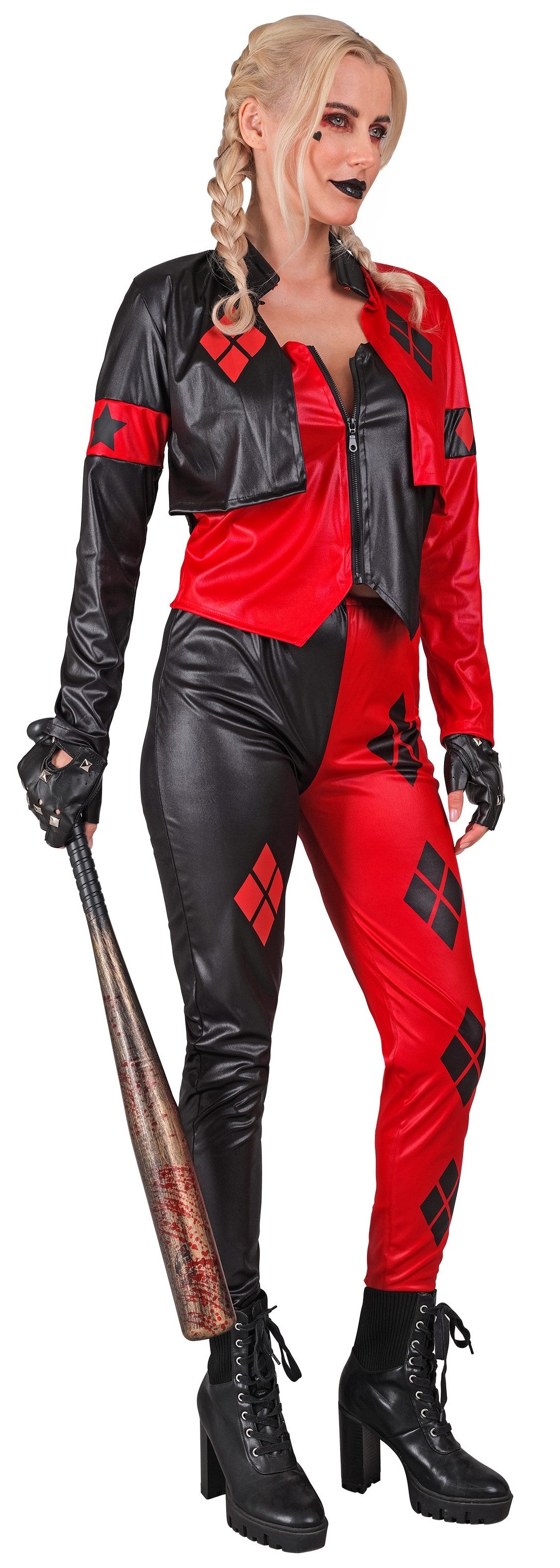 Disfraz de Harley Villana Malvada para Mujer Harley Quinn Widmann