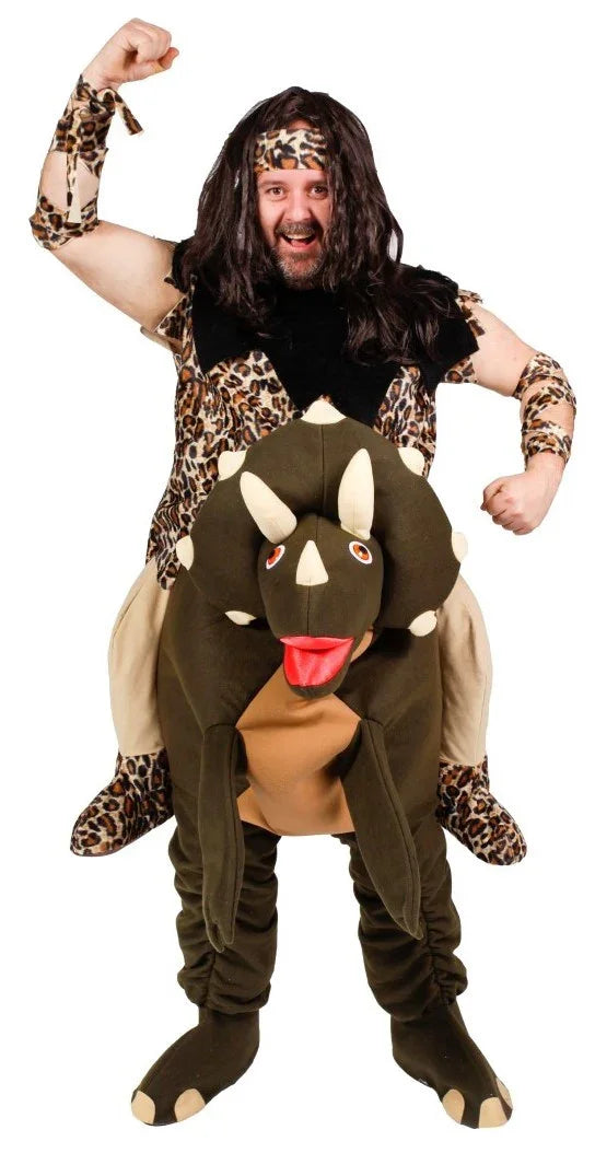 Disfraz de Cavernícola en Dinosaurio para Adulto Disfraces a Hombros Nines