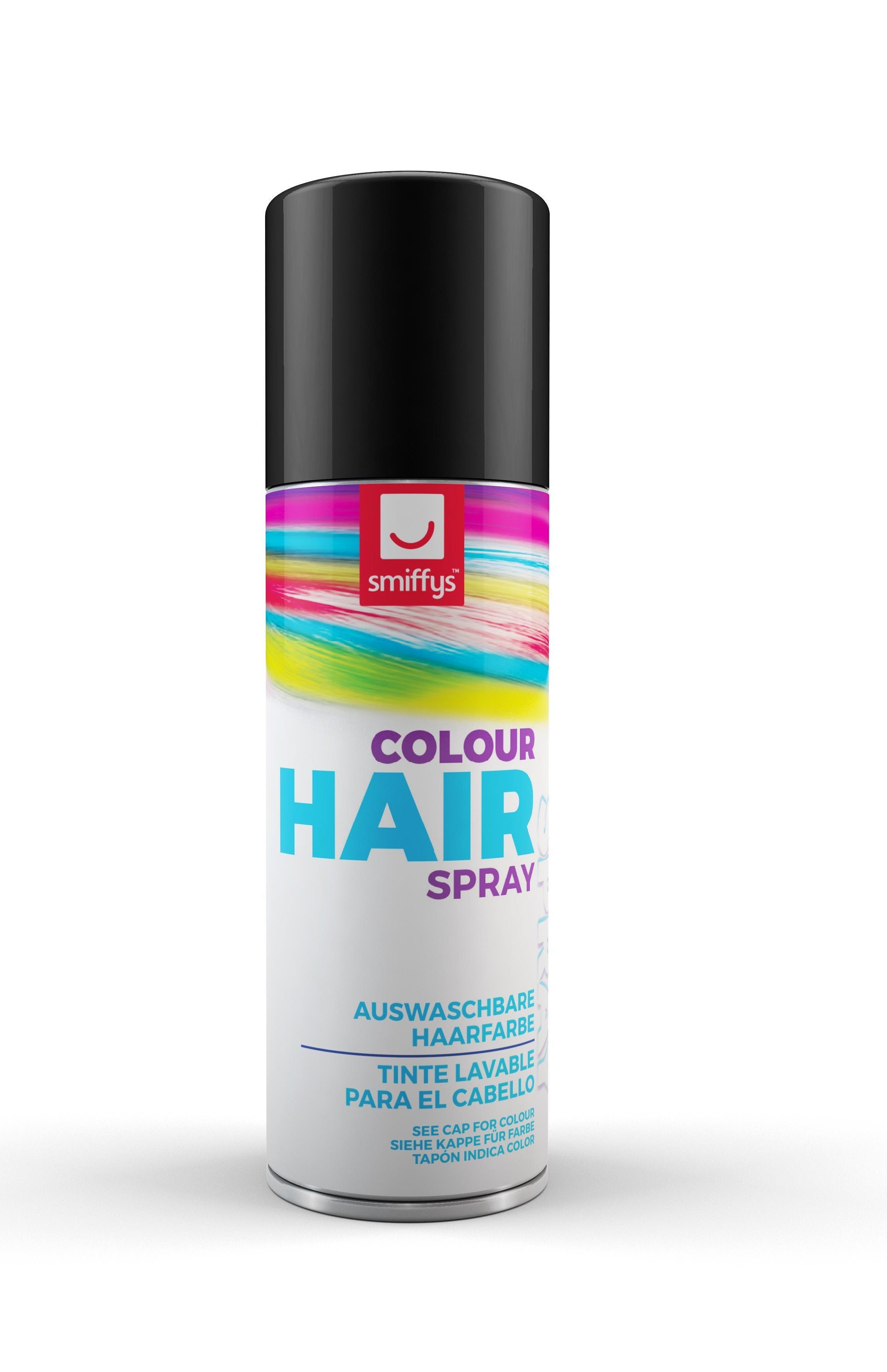 Spray Negro para el Pelo Spray para Pelo Smiffys