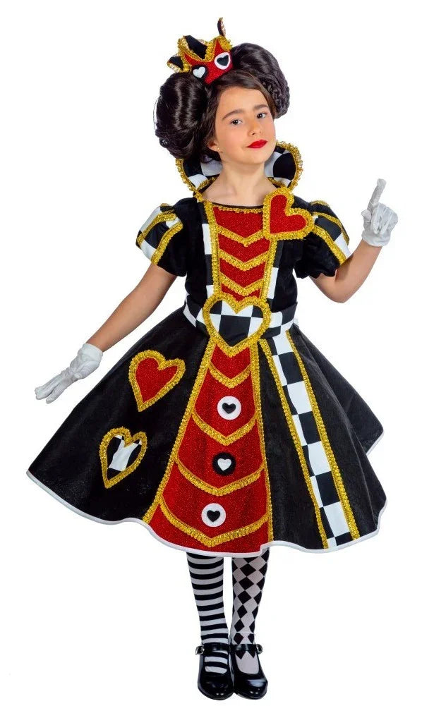 Disfraz de Reina de Corazones Premium para Niña Reina de Corazones Nines