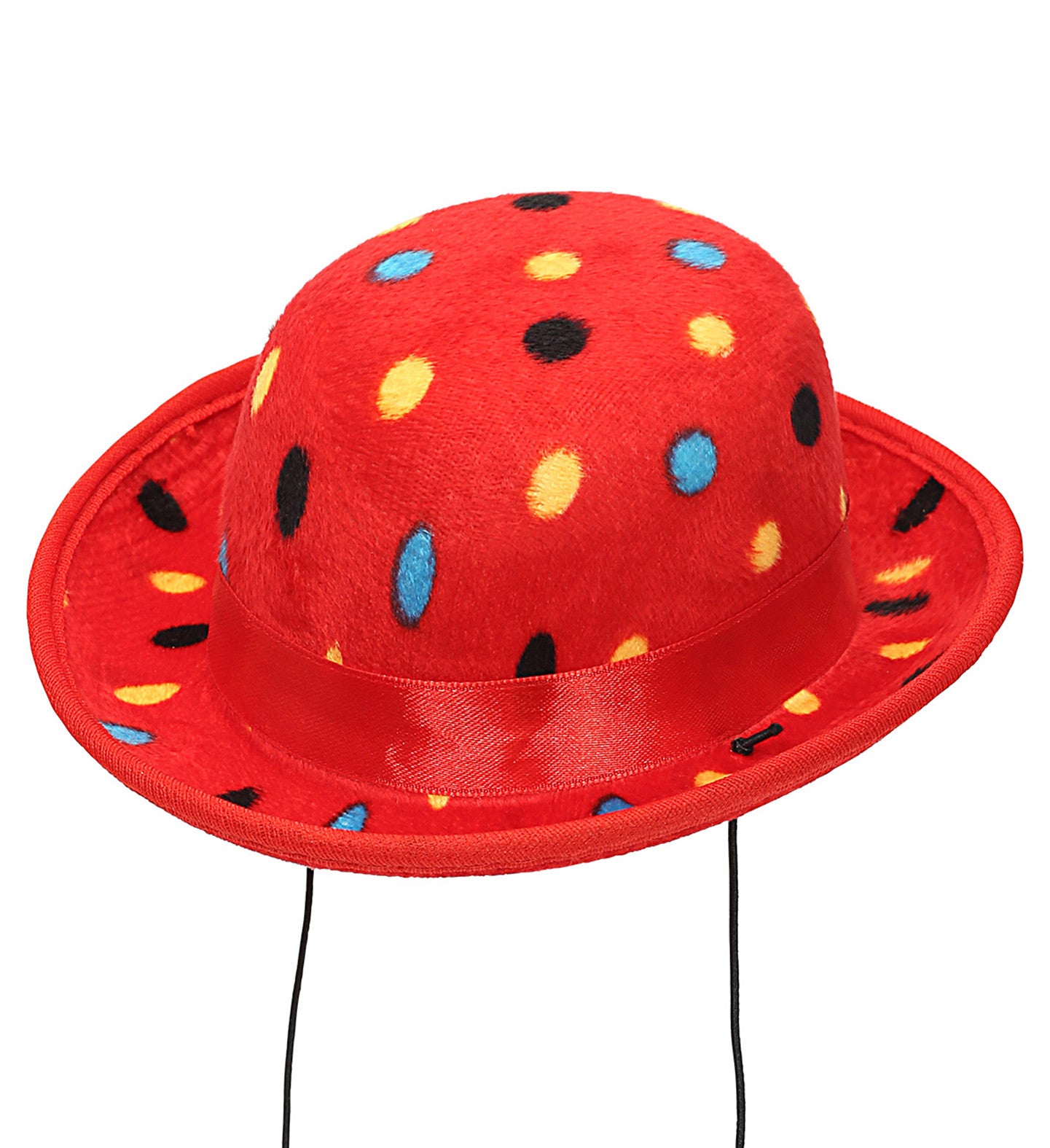 Mini Bombín de Payaso Rojo con Lunares Complementos Payasos Widmann