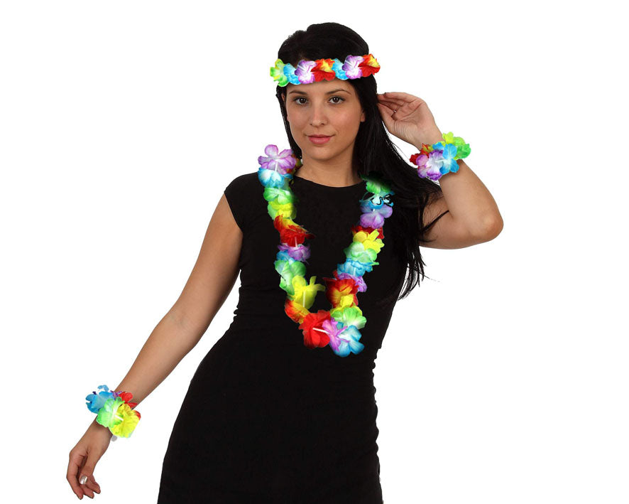 Set Hawaiano de Flores Multicolor COMPLEMENTOS Atosa