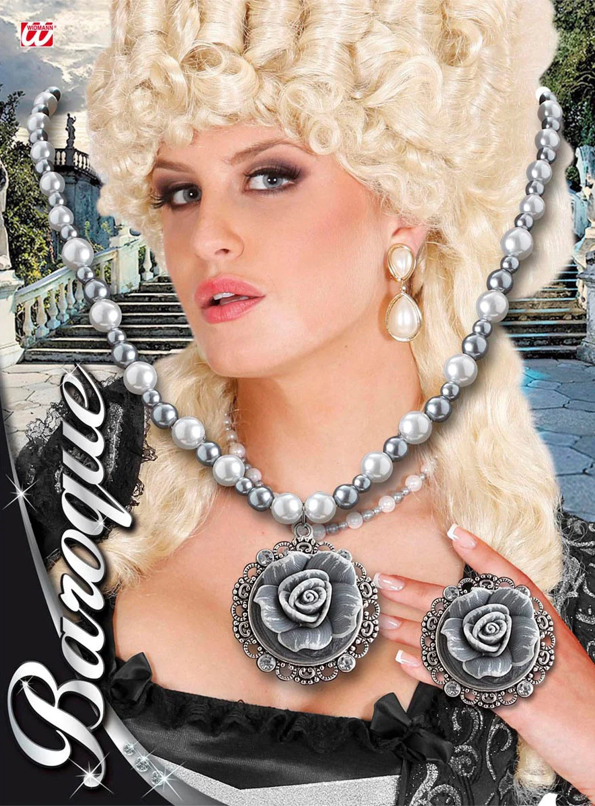 Collar de Perlas con Colgante y Anillo Barroco COMPLEMENTOS Widmann