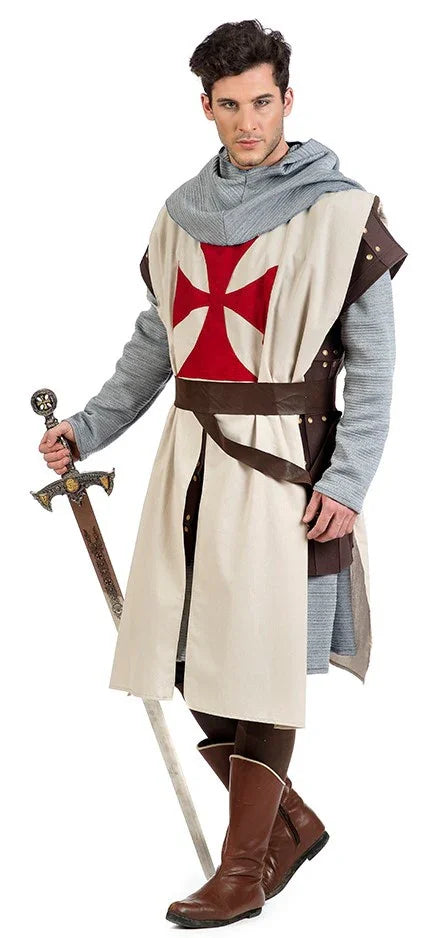 Disfraz de Maestre Templario Medieval para Hombre Caballeros y Cruzados Medievales Limit Sport