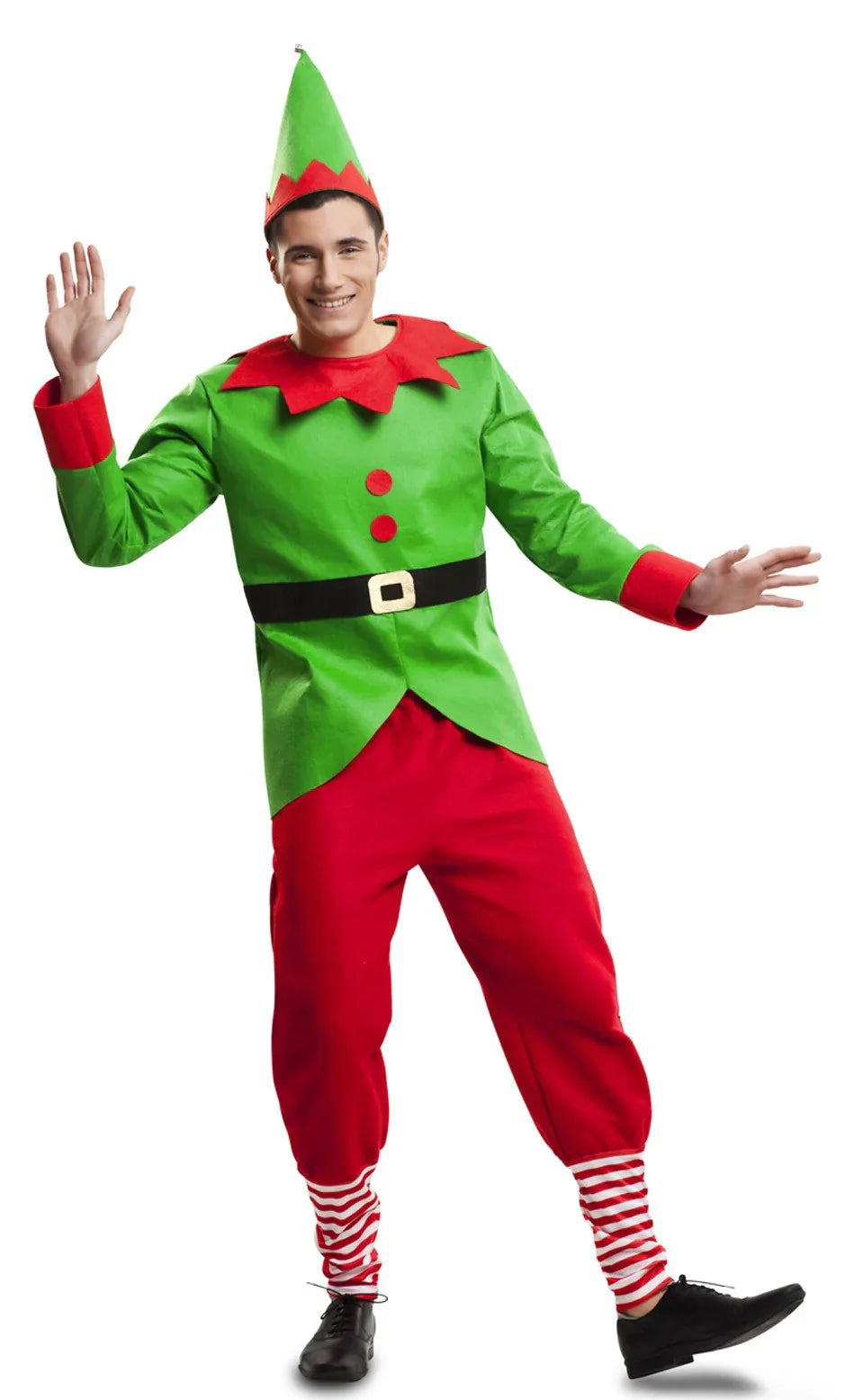 Disfraz de Elfo de Papá Noel para Hombre Elfos Navideños Viving