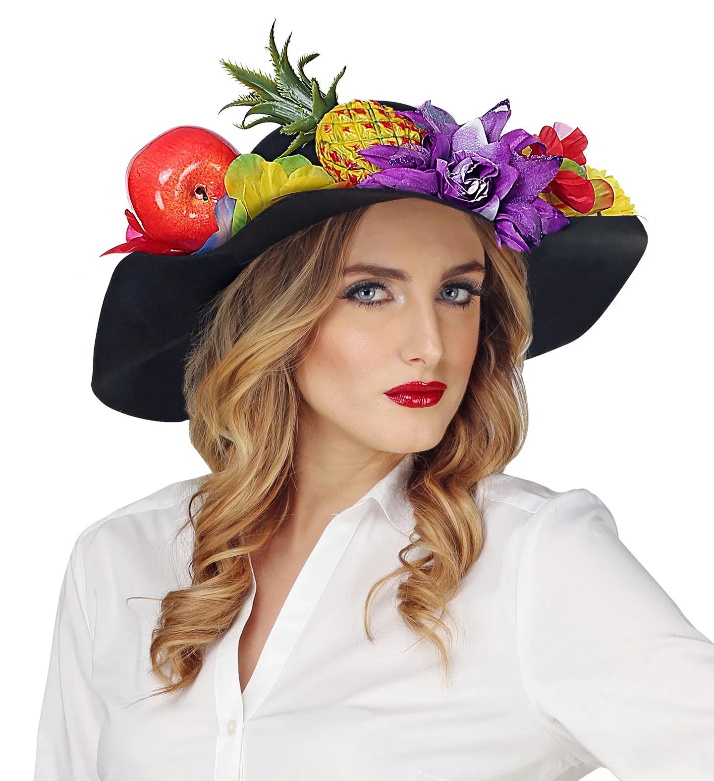 Pamela Negra de Fieltro para Decorar Sombreros y Gorros Widmann