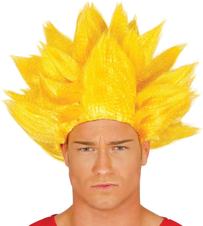 Peluca de Goku Super Saiyan Amarilla Dragon Ball Guirca