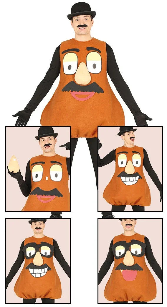 Disfraz de Mr. Potato con Piezas para Adulto Cine y TV Guirca