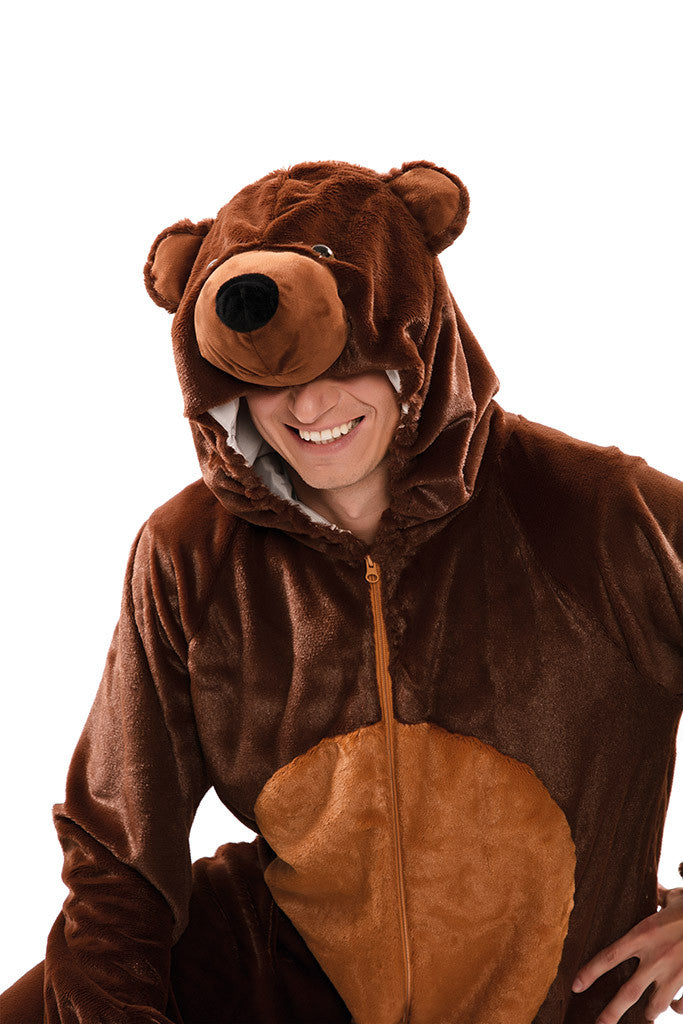 Disfraz de Oso Pardo de Peluche para Adulto Oso Pardo, Panda y Polar EuroCarnavales