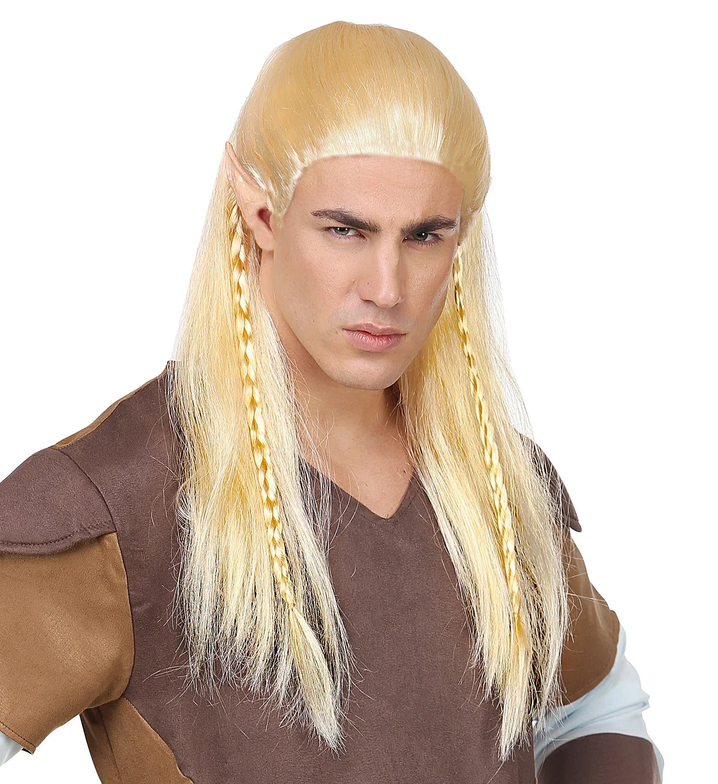 Peluca de Elfo Légolas Rubia con Trenzas Pelucas Rubias Widmann