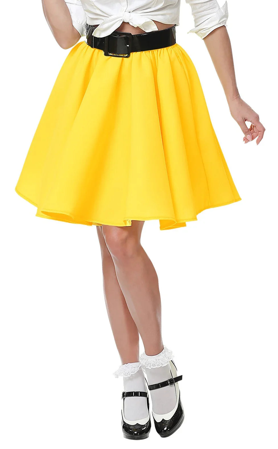 Falda Grease Amarilla Estilo Pin Up Complementos Grease Años 40 - 50 Widmann
