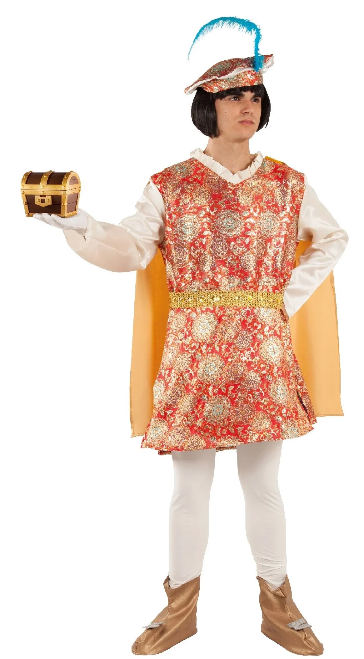 Disfraz de Paje Rojo para Adulto Reyes Magos y Pajes Fycar