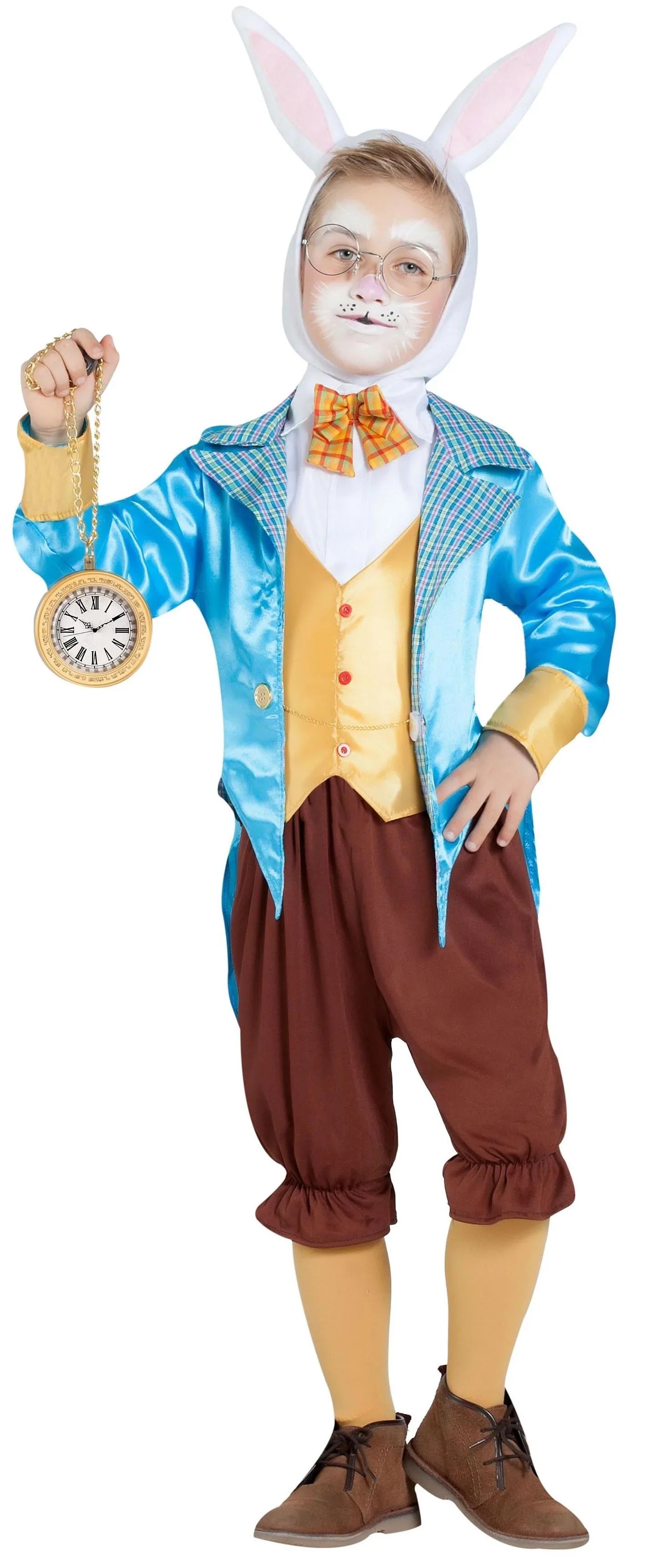 Disfraz de Conejo de Alicia con Chaqueta para Niño Alicia en el País de las Maravillas Kimokawaii