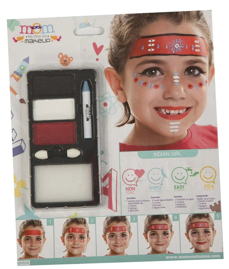 Kit de Maquillaje de India Infantil Complementos Indios Viving